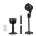 Compact Oscillating Standing Fan with 70 Oscillation and 90 Tilt for Home Office-Black