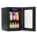 0.6 Cu.Ft Beverage Refrigerator 24 Cans Countertop Mini Fridge-Black