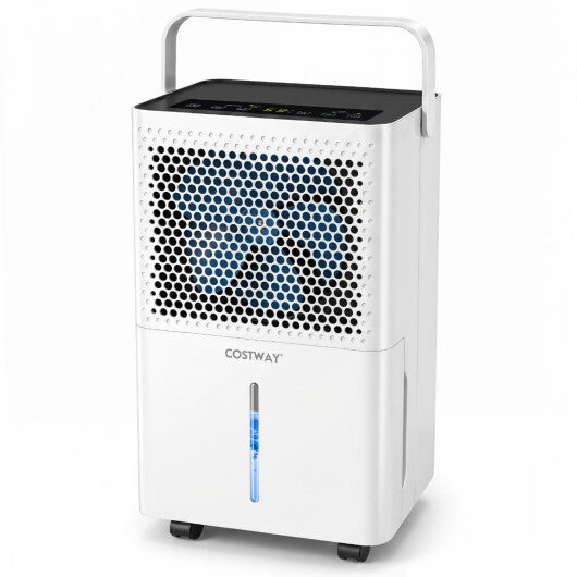 2000 Sq.Ft 32 Pint Compressor Dehumidifier with Drain Hose  Smart Humidity Control for Bedroom-White
