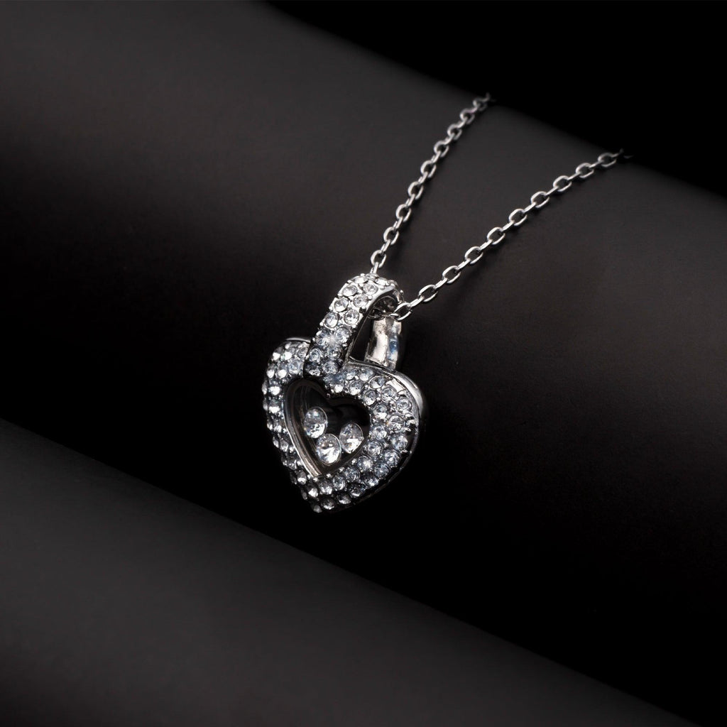 To My Wonderful Mother-in-Law - Thank You For Your Warm Smile - Tryndi Floating Heart Necklace
