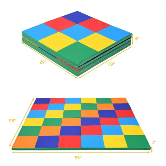58 Inch Foldable Portable and Easy Storage Baby Activity Floor Mat