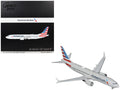 Boeing 737 MAX 8 Commercial Aircraft "American Airlines" (N326RP) Gray with Striped Tail "Gemini 200" Series 1/200 Diecast Model by GeminiJets