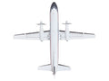 Saab 340A Commercial Aircraft "Delta Connection - Business Express Airlines" (N749BA) White with Dark Blue and Red Stripes "Gemini 200" Series 1/200 Diecast Model by GeminiJets