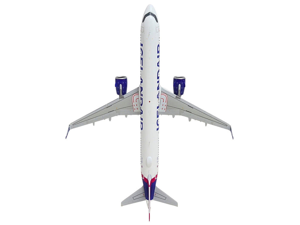 Airbus A321neo Commercial Aircraft "Icelandair" (TF-IAA) White with Blue and Pink Tail "Gemini 200" Series 1/200 Diecast Model by GeminiJets