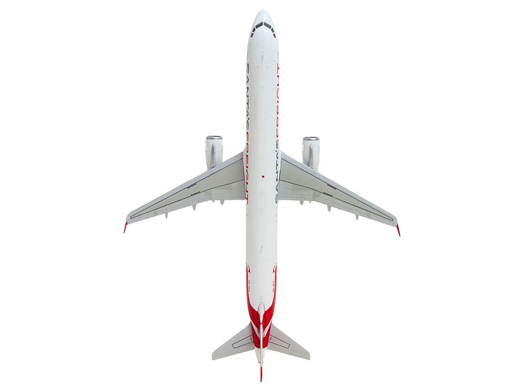 Airbus A321P2F Commercial Aircraft "Qantas Freight - Santa’s Freight" (VH-XF4) White with Graphics and Red Tail "Gemini 200" Series 1/200 Diecast Model by GeminiJets