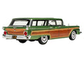 1959 Ford Country Squire Sherwood Green Metallic with Woodgrain Sides and Green Interior Limited Edition to 200 pieces Worldwide 1/43 Model Car by Goldvarg Collection
