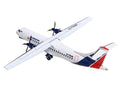 ATR 72-200 Commercial Aircraft "Cubana Airlines" (CU-T1548) White with Red and Blue Stripes 1/400 Diecast Model Airplane by GeminiJets