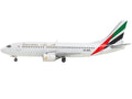 Boeing 737-300 Commercial Aircraft "Emirates Airlines" (AP-BCD) White with Striped Tail 1/400 Diecast Model by GeminiJets