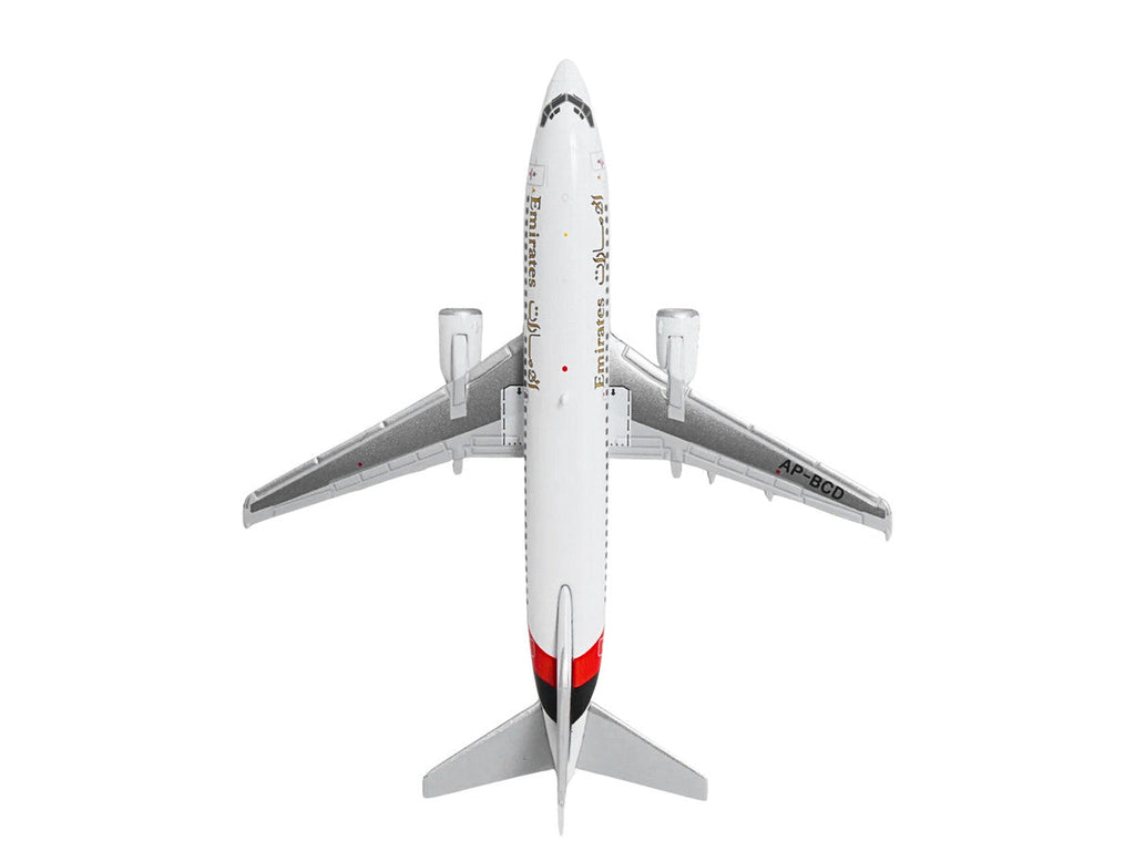 Boeing 737-300 Commercial Aircraft "Emirates Airlines" (AP-BCD) White with Striped Tail 1/400 Diecast Model by GeminiJets