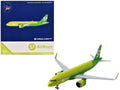 Airbus A320neo Commercial Aircraft "S7 Airlines" (RA-73428) Green Two-Tone 1/400 Diecast Model Airplane by GeminiJets
