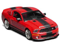 2007 Ford Mustang Shelby GT500 Super Snake Torch Red with Matt Black Stripes 1/64 Diecast Model Car by MotorHelix & Greenlight