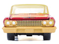 1963 Chevrolet Impala Lowrider "Michael Heralda Special Edition" Red Metallic with Cream Top and Interior with Gold Graphics "Hobby Exclusive" Series 1/64 Diecast Model Car by Greenlight
