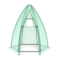 5.5 x 5.5 x 6 Feet Portable Mini Greenhouse with All-Weather PE Cover - Color: Green