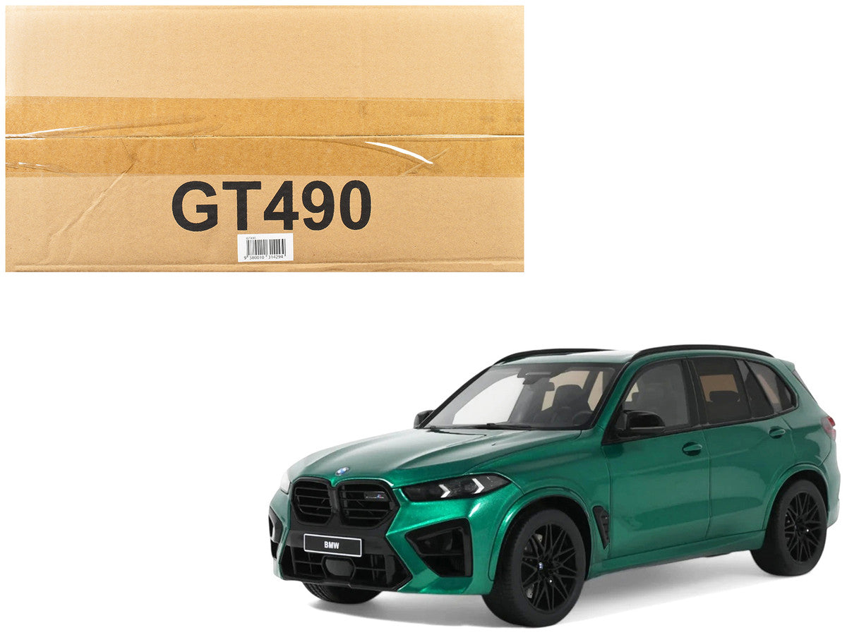 2023 BMW X5 M Competition Isle of Man Green Metallic 1/18 Model Car by GT Spirit
