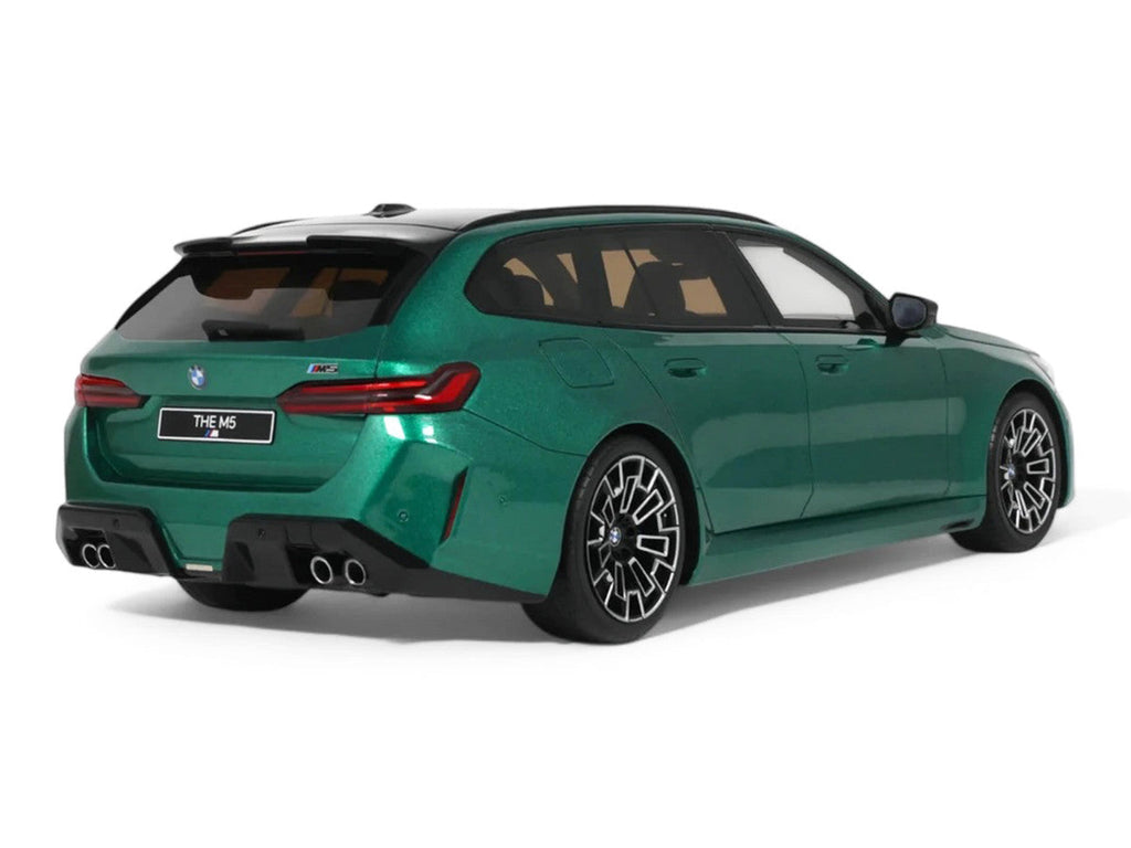 2024 BMW M5 Touring (G99) Isle of Man Green Metallic with Black Top 1/18 Model Car by GT Spirit