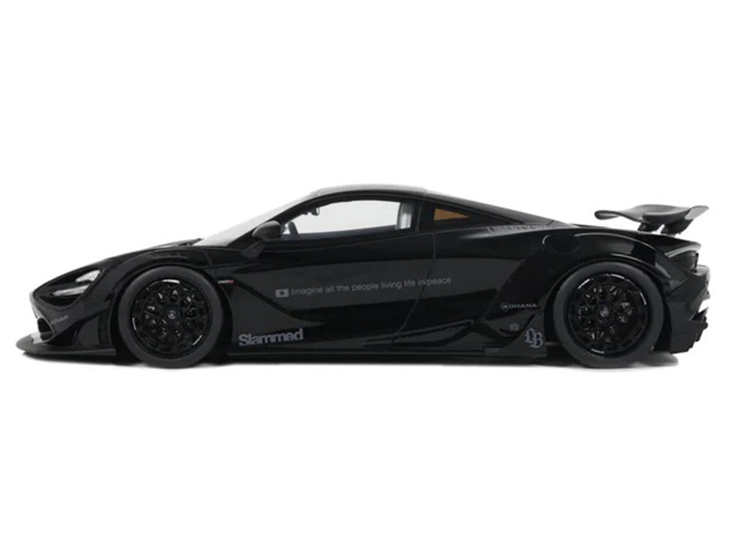 2023 McLaren 720S "LB-Works - Liberty Walk" Black 1/18 Model Car by GT Spirit