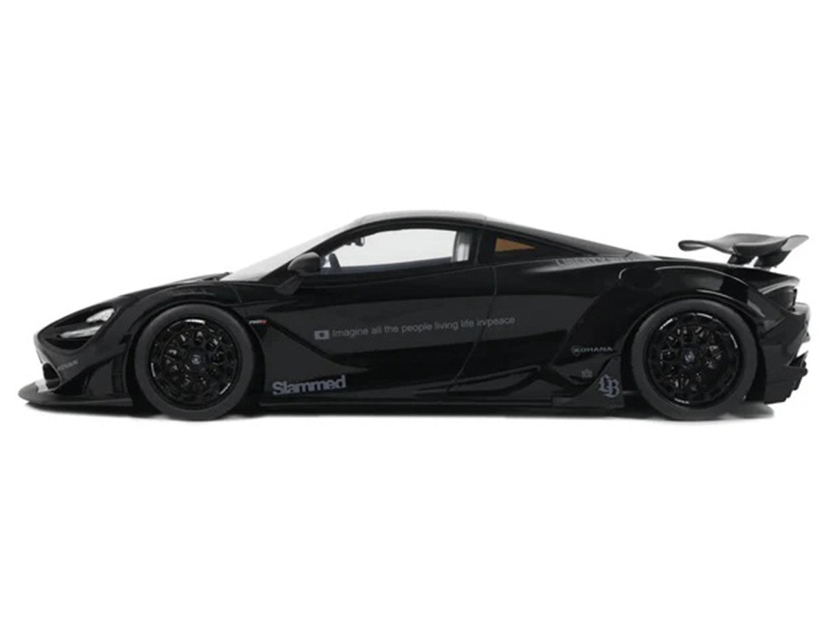 2023 McLaren 720S "LB-Works - Liberty Walk" Black 1/18 Model Car by GT Spirit