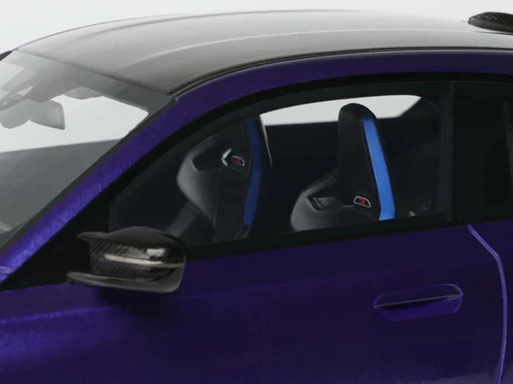 2025 BMW M2 CS Blue Metallic with Black Top 1/18 Model Car by GT Spirit