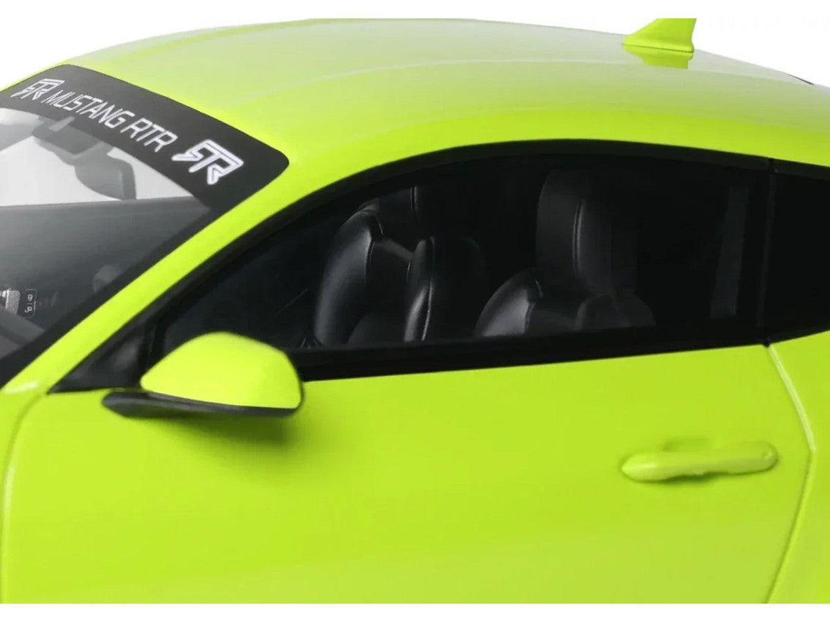 2025 Ford Mustang RTR Spec-3 Lime Green 1/18 Model Car by GT Spirit