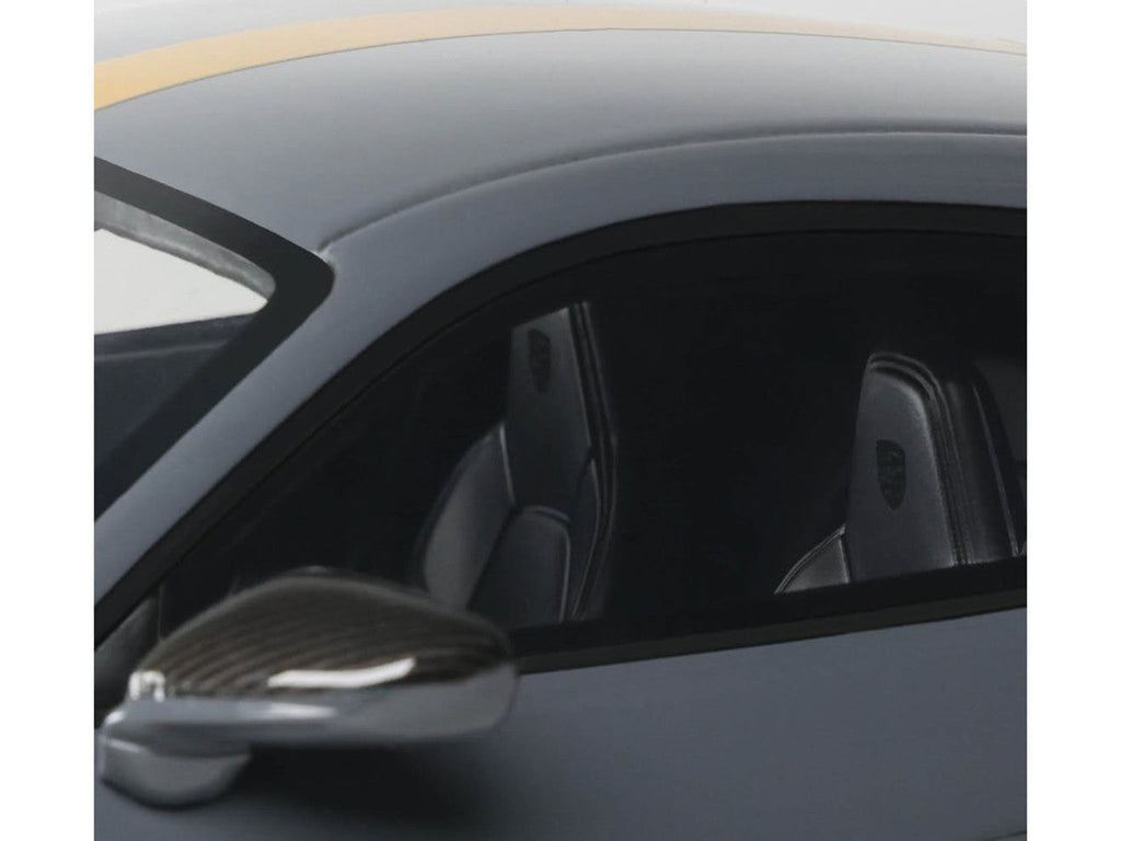2025 Porsche 911 (992.2) GT3 Touring Gray with Gold Stripe 1/18 Model Car by GT Spirit