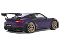 2021 Porsche 911 (991.2) GT2 RS Ultraviolet Metallic with Carbon Stripes 1/18 Model Car by GT Spirit
