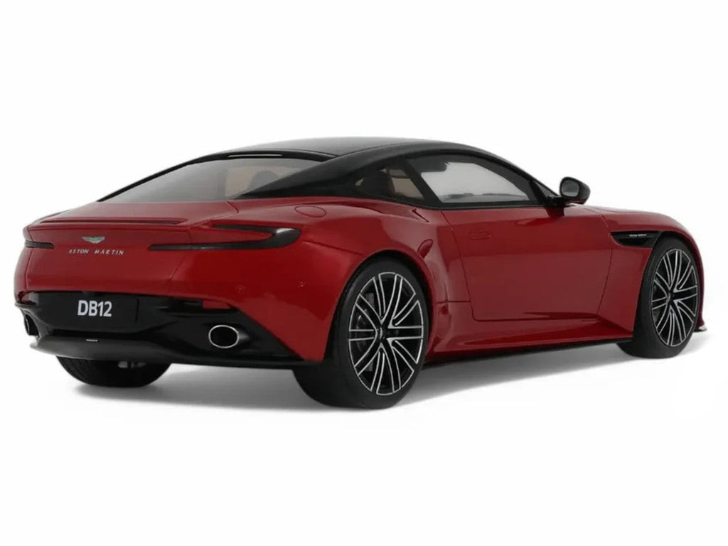 2023 Aston Martin DB12 Hyper Red with Black Top 1/18 Model Car by GT Spirit