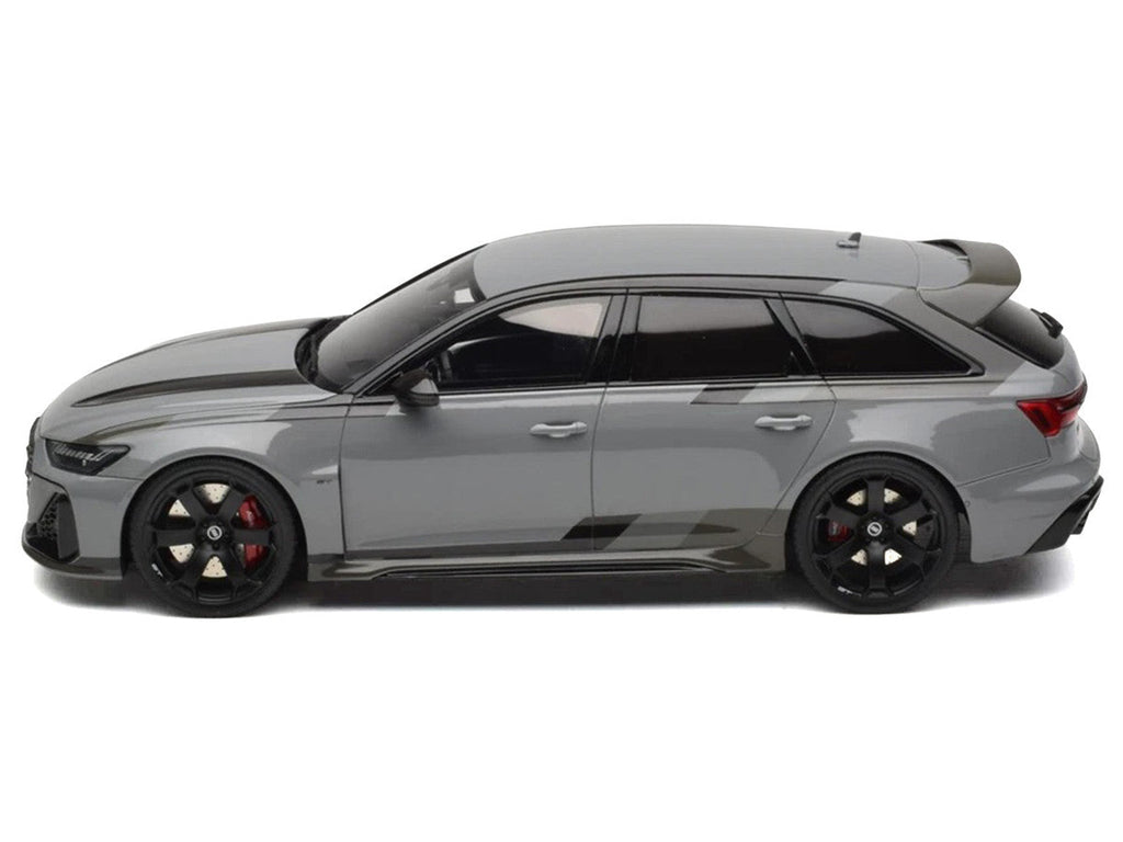 2024 Audi RS 6 GT Gray 1/18 Model Car by GT Spirit