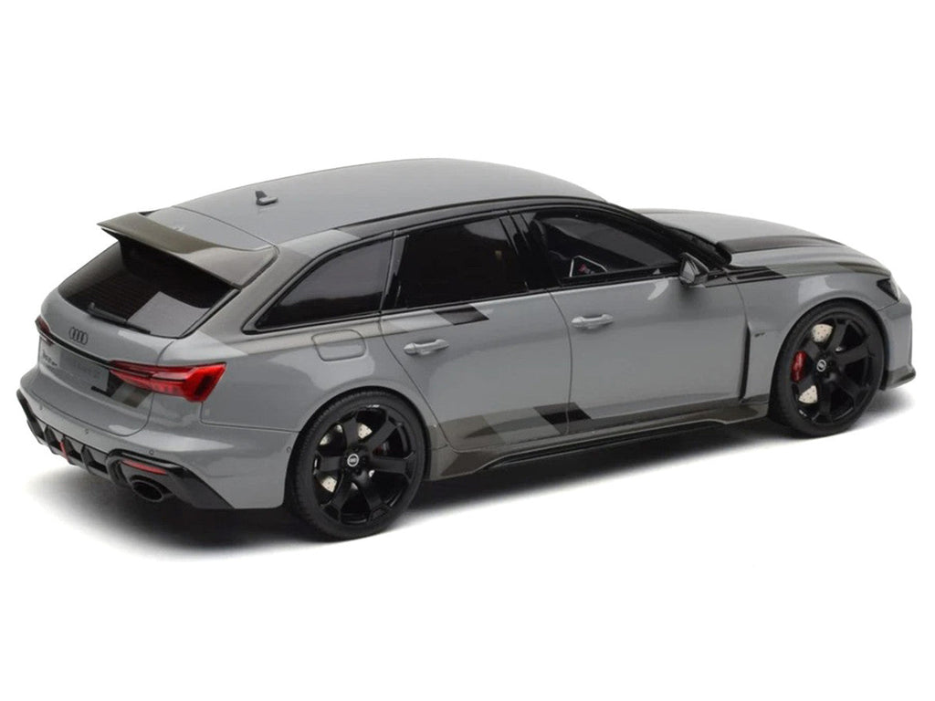 2024 Audi RS 6 GT Gray 1/18 Model Car by GT Spirit