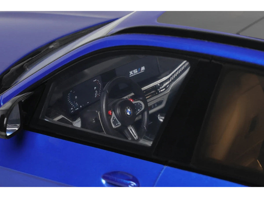 2023 BMW X5 M Competition Blue Metallic with Black Top 1/18 Model Car by GT Spirit