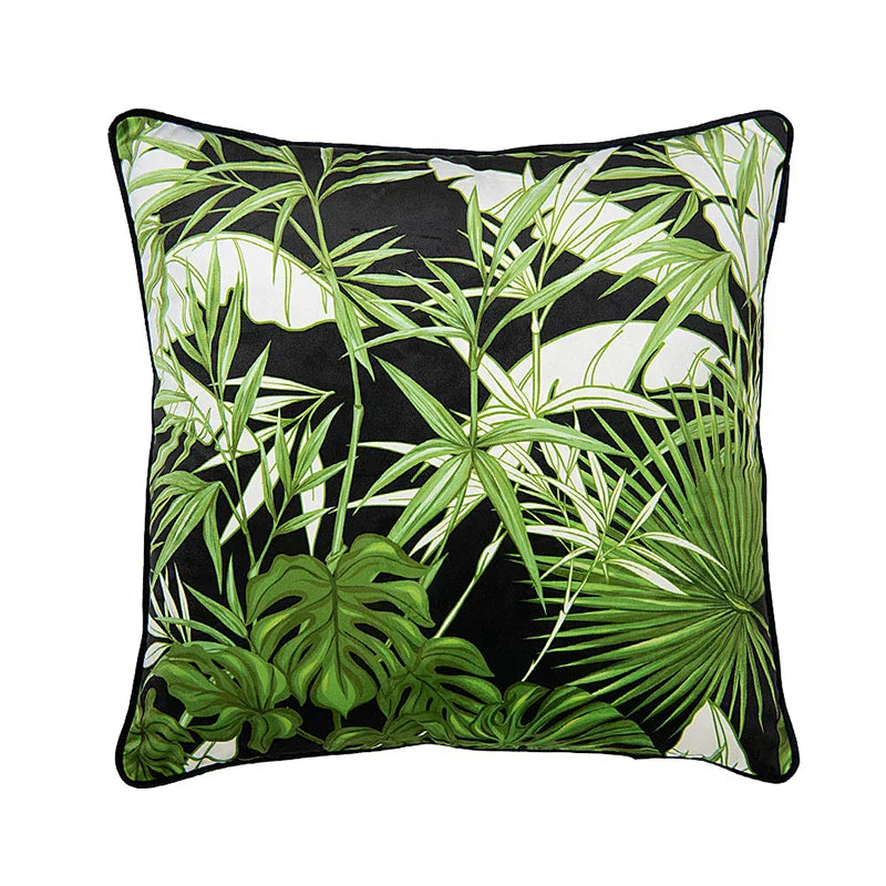 DecorBites™ Intersecting Geometric Velvet Printed Cushion Cover - Modern Nordic Sofa Decor 50x50cm