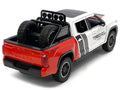 2023 Toyota Tundra TRD 4x4 Pickup Truck White and Red with Black and Gray Stripes with Sunroof and Wheel Rack Limited Edition to 2400 pieces Worldwide 1/24 Diecast Model Car