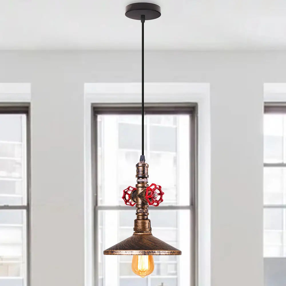 DecorBites™ Industrial Retro Pendant Light Fixture Water Pipe Lamp for Kitchen and Home Decor