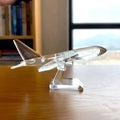 DecorBites™ Crystal Aircraft Figurine Glass Airplane Collectible Home Decor