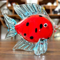 DecorBites™ Crystal Glass Tropical Fish Figurines | Hand Blown Modern Home Decor