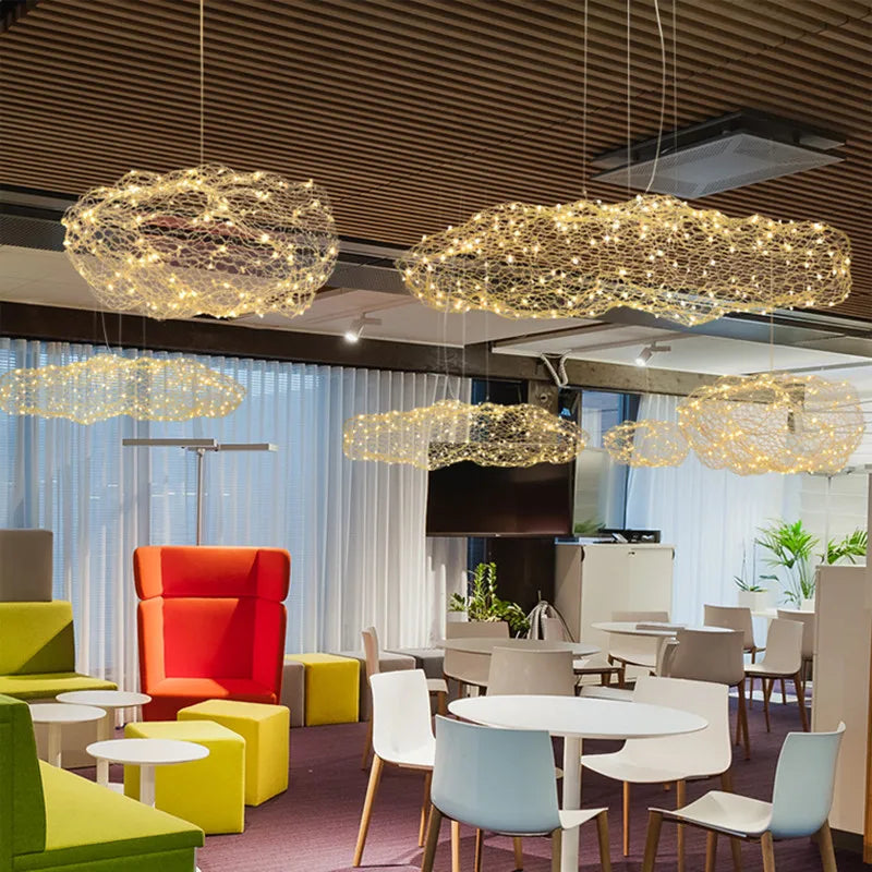DecorBites™ Cloud Light: Nordic Design Floating Lamp for Bedroom, Hotel, Restaurant, Bar