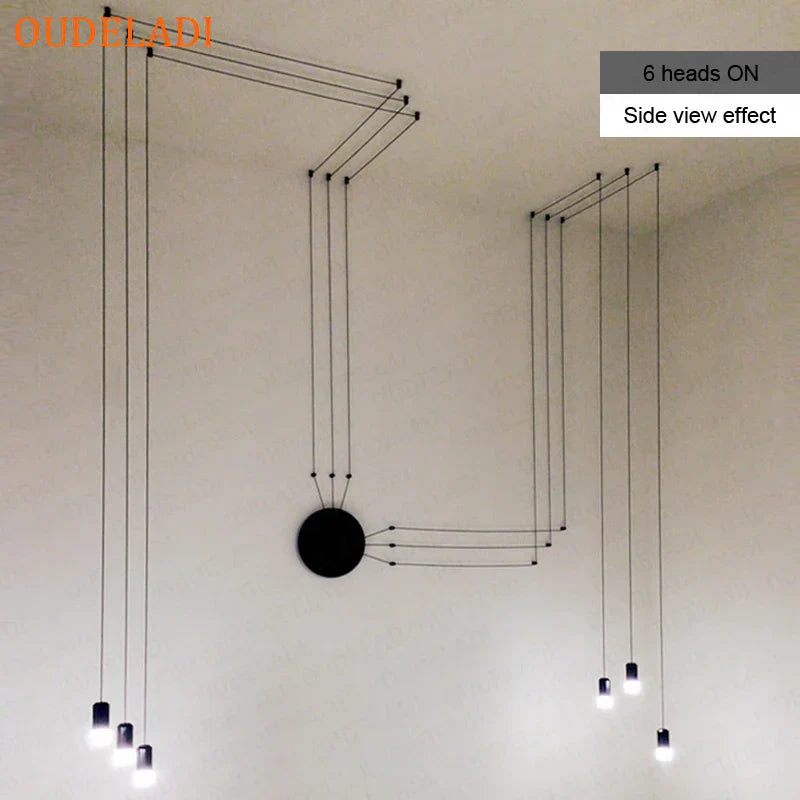 DecorBites™ Industrial Retro Wall Lamp Black LED Hanging Light