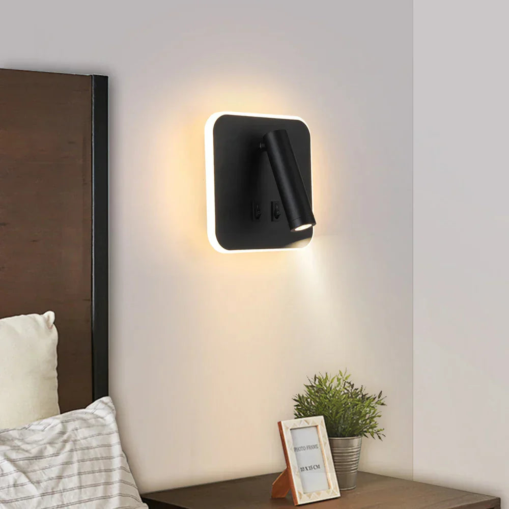DecorBites™ Adjustable 10W Wall Light Sconce Lamp with Switch - Hotel Bedroom Study Reading