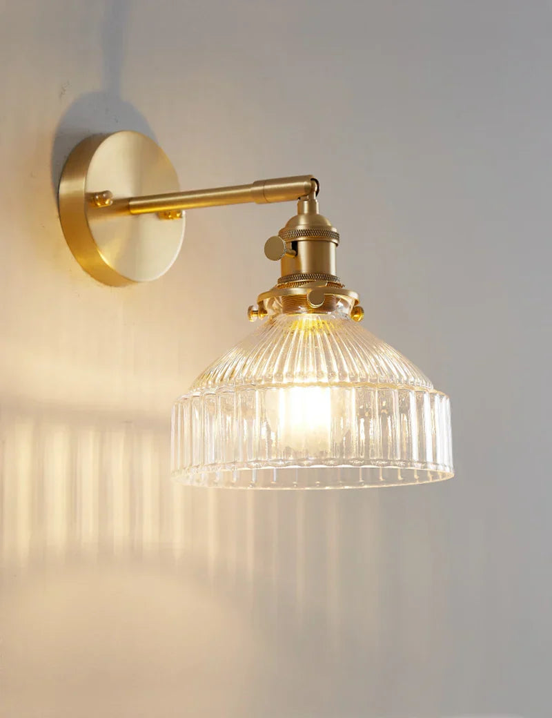 DecorBites™ Glass Shade Modern LED Indoor Wall Sconce Lamp With Switch