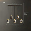 DecorBites™ Crystal Copper Black LED Chandelier for Dinning Room