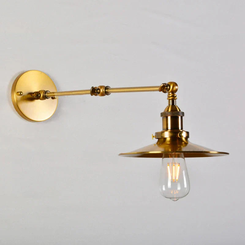 DecorBites™ Gold Adjustable Long Arm Wall Light - Retro Style Flex Lamp for Home and Restaurant