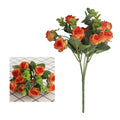 DecorBites™ 5-Fork 11 Roses Bouquet for Home Decor – Small Fresh Korean Style Simulation