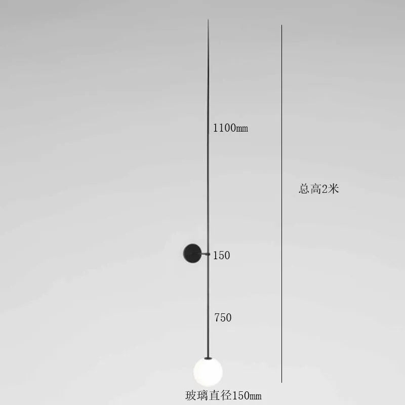 DecorBites™ Glass Ball LED Wall Lamp for Modern Minimalist Decor