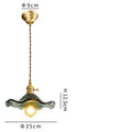 DecorBites™ Green Glass Hanging Light: Modern LED Pendant Lamp for Living and Dining Room