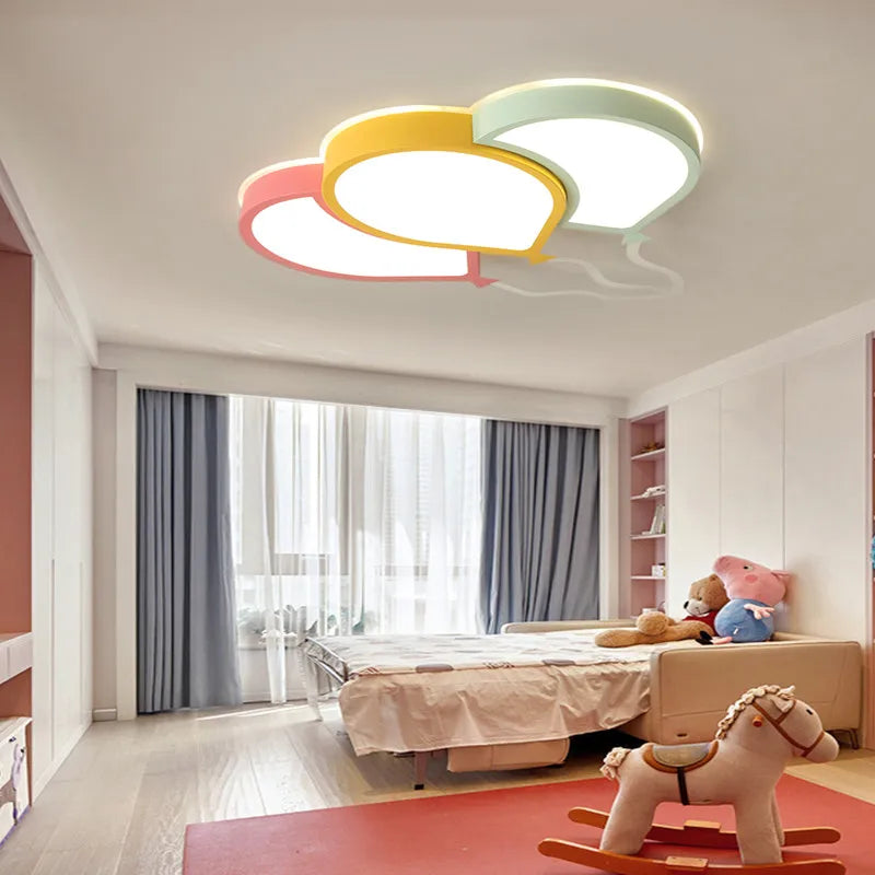 DecorBites™ Kids Room Princess Chandelier: Cartoon Lamp Shade Ceiling Chandelier for Cute Room Decor