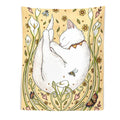 DecorBites™ Cute Cat Botanical Flower Ins Style Cartoon Wall Art Tapestries for Home Decor