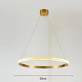 DecorBites™ Gold Circle Chandelier Creative LED Lighting Modern Indoor Fixtures