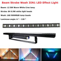 DecorBites™ 12X5W LED Wall Wash Bar Light: DMX Line Bar Dj Lighting Strobe Beam Effect
