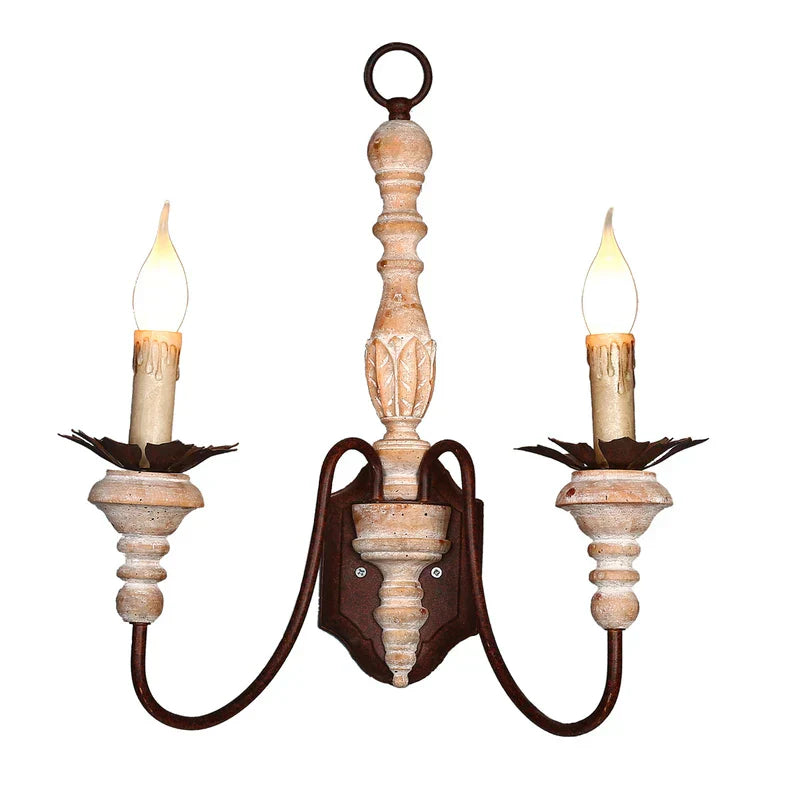 DecorBites™ French Country Rustic Wall Sconces Light Antique Retro Wall Lamps
