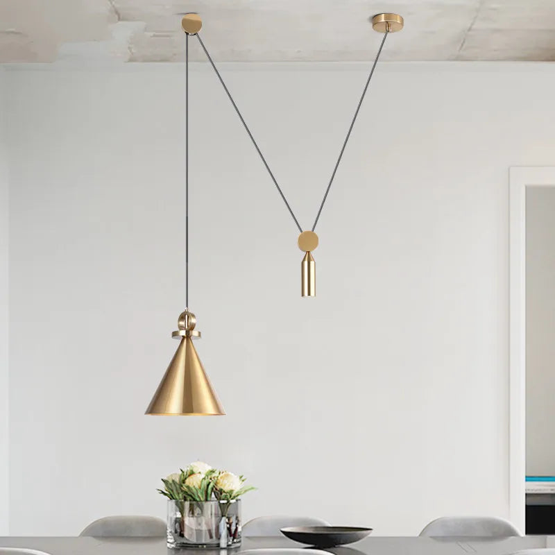 DecorBites™ Industrial Metal Pendant Light Kitchen Adjustable Designer LED Dinning Room Decor