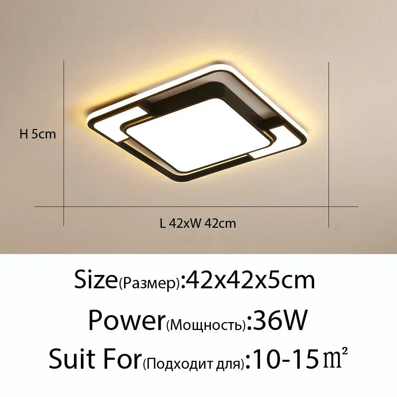 DecorBites™ Iron Body Modern Chandelier Lighting with Remote Control